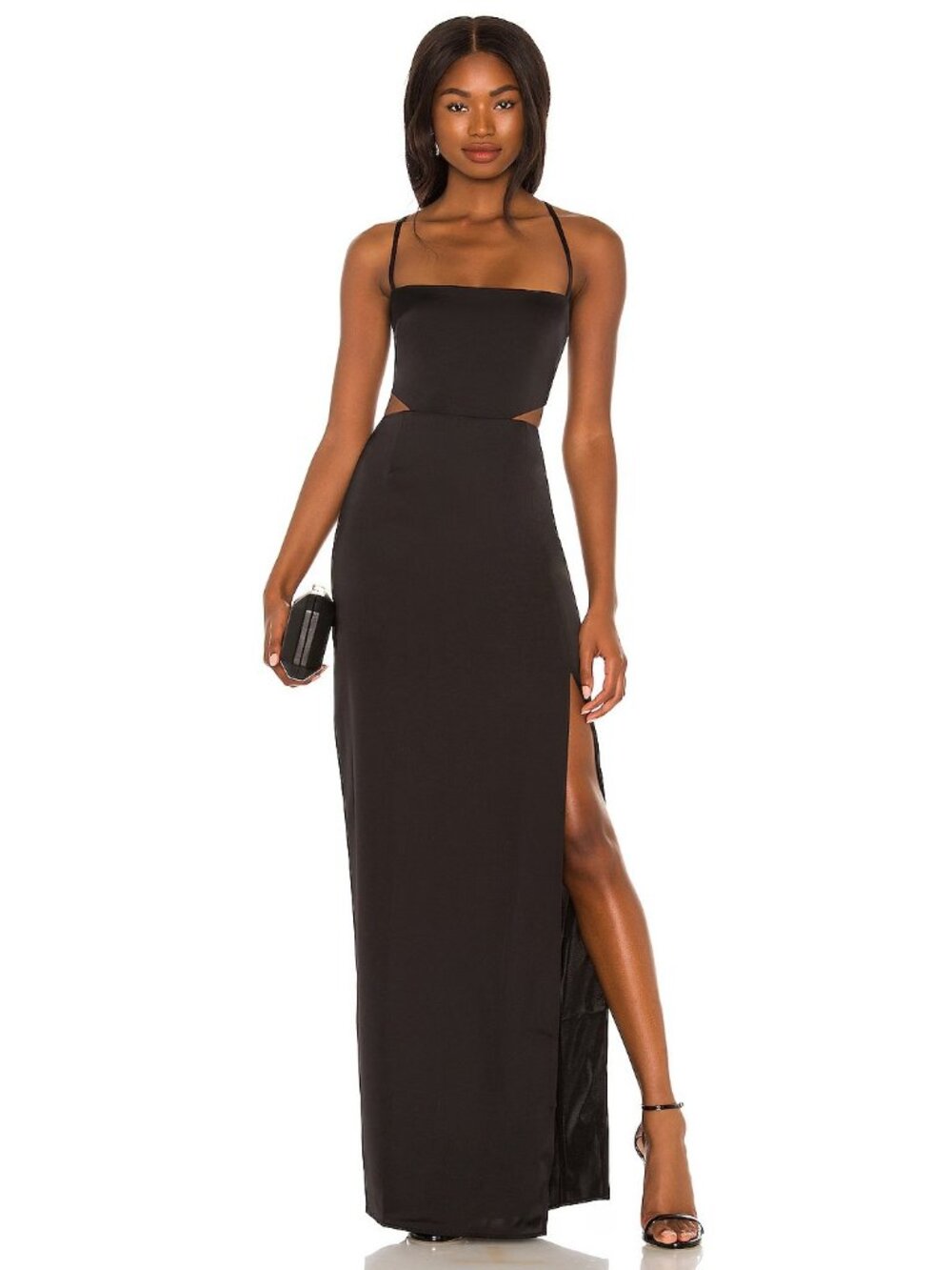 Nookie Stella Cut Out Gown in Black